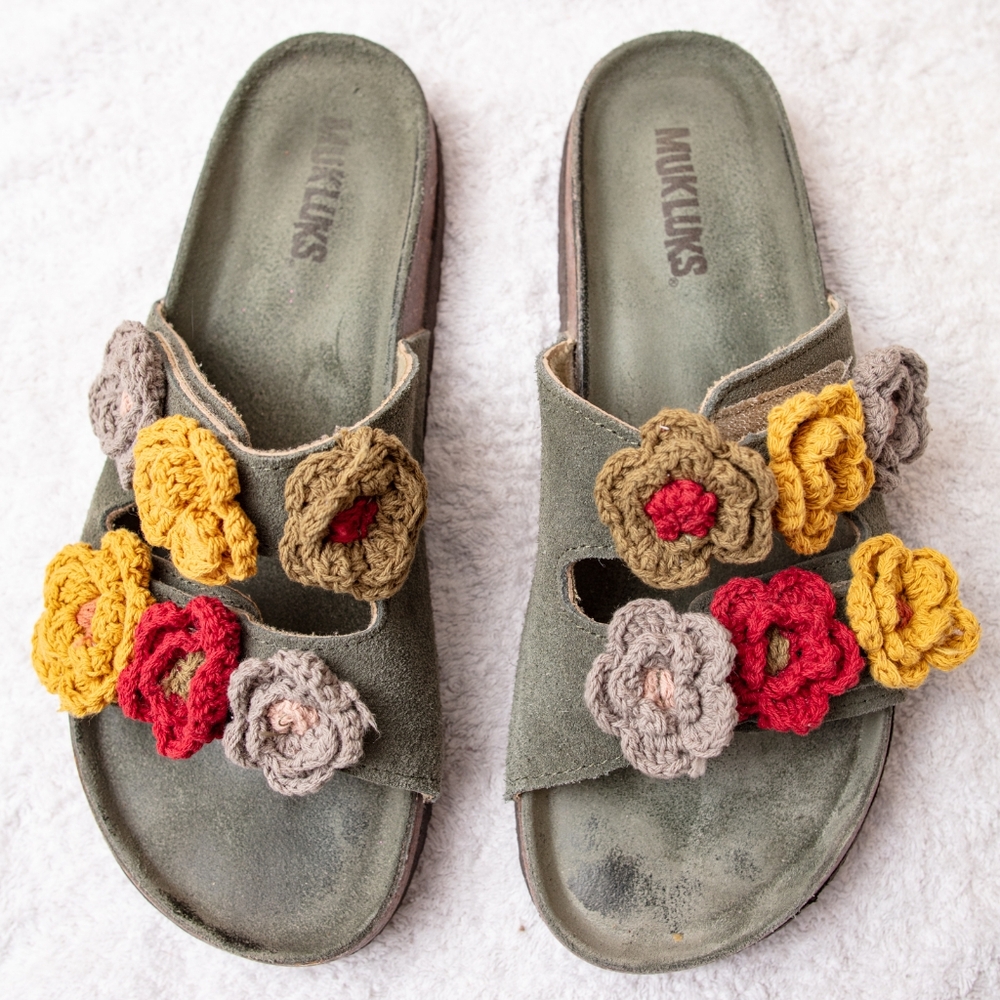Muk Luks Flora Terra Turf Sandals 9